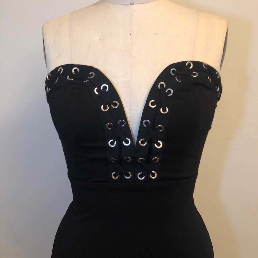 Forever 21 Lace Up Detail Dress